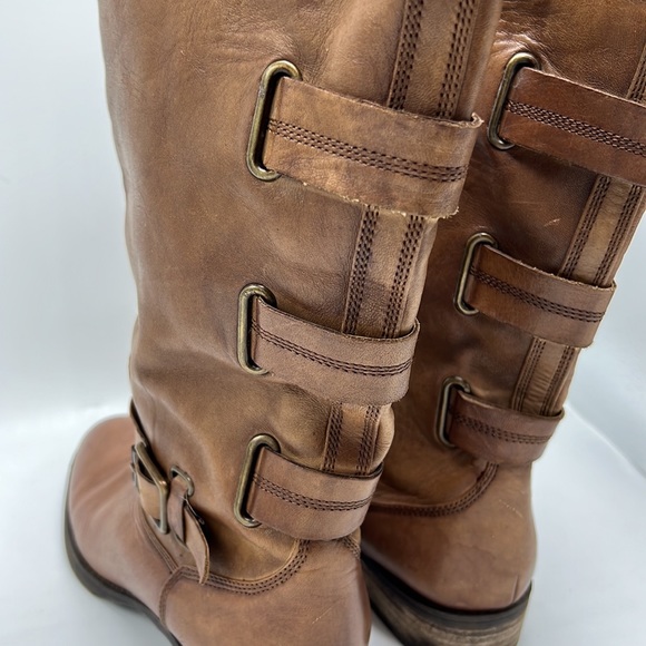 Arturo chiang brown tan leather riding boot size 8.5 pirate Viking - Picture 6 of 9